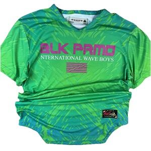 Black Pyramid T-Shirt Surf Wave Boys AOP Graphic Tee Short Sleeve Men Sz M Green